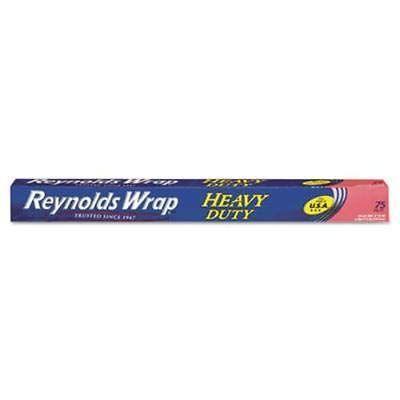 Reynolds Wrap PACF28028 Heavy Duty Aluminum Foil Roll, 18 X 75 Ft, Silver, 20/carton
