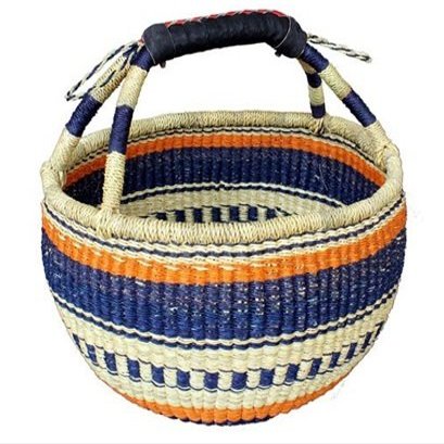 AFRICAN MARKET BASKET Large Mini Round, 1 EA