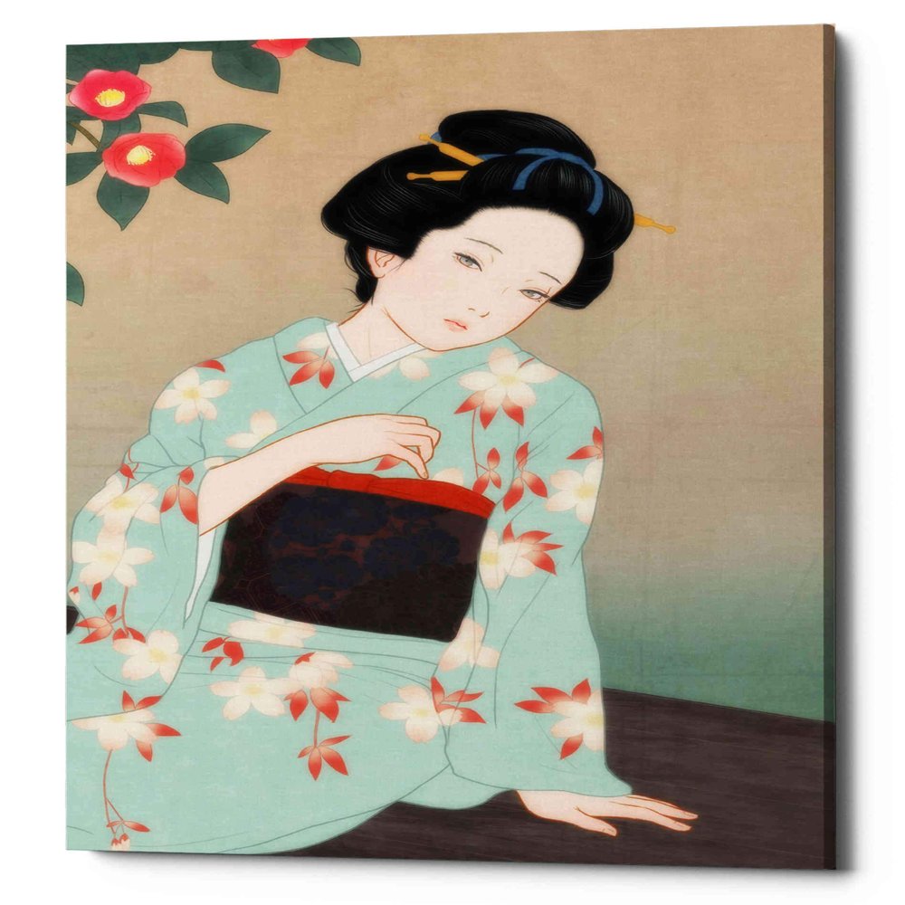 Epic Graffiti 'Tsubaki' by Sai Tamiya, Canvas Wall Art, 12"x18"