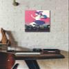 Epic Graffiti 'Machikado Twilight' by Sai Tamiya, Canvas Wall Art, 12"x16" view 2