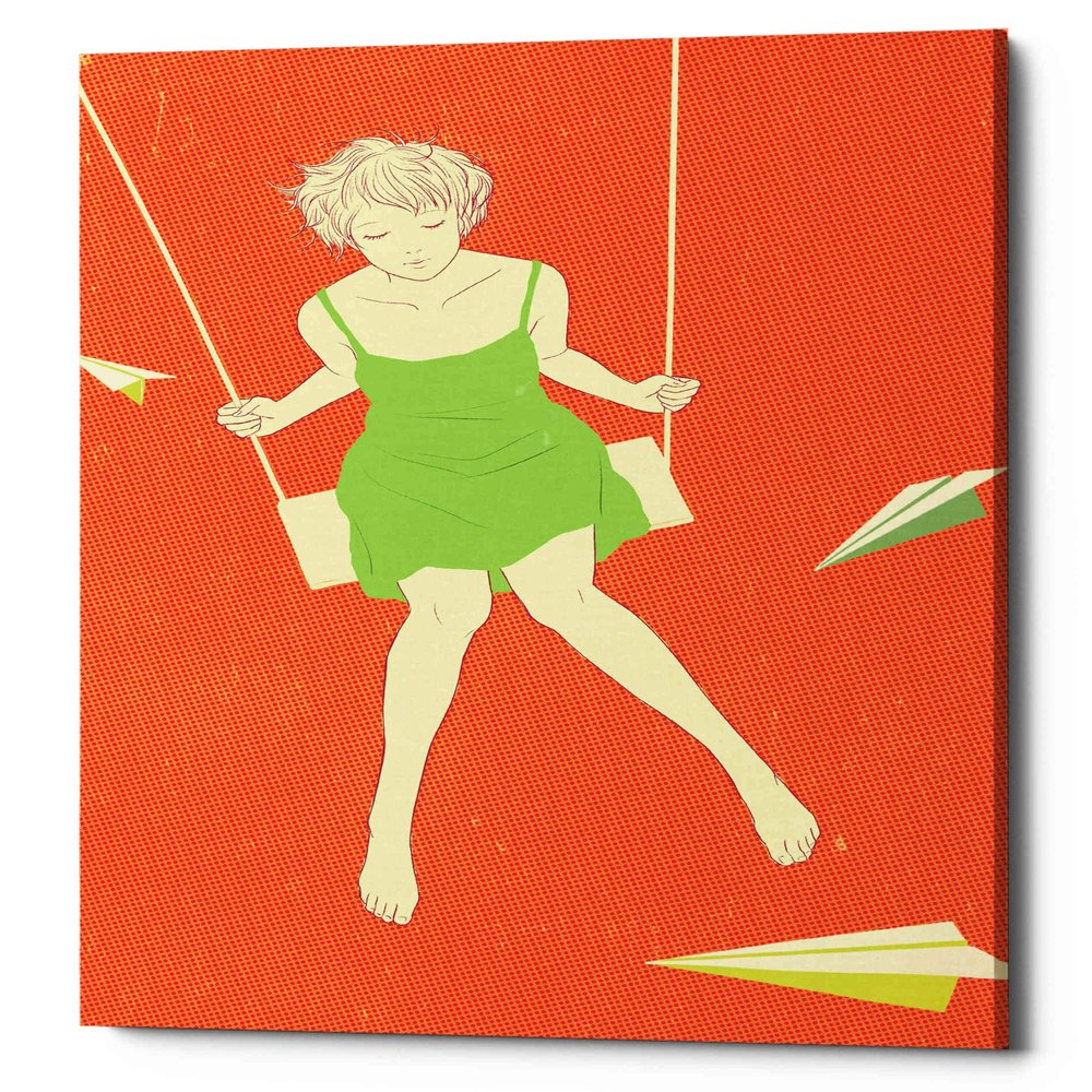 Epic Graffiti 'Swing' by Sai Tamiya, Canvas Wall Art, 12"x18"