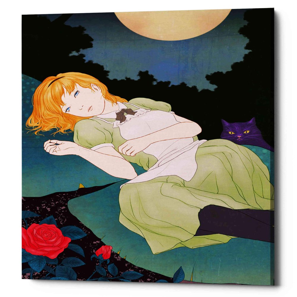 Epic Graffiti 'Moonlight' by Sai Tamiya, Canvas Wall Art, 12"x18"