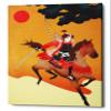 Epic Graffiti 'Samurai' by Sai Tamiya, Canvas Wall Art, 12"x18" view 1