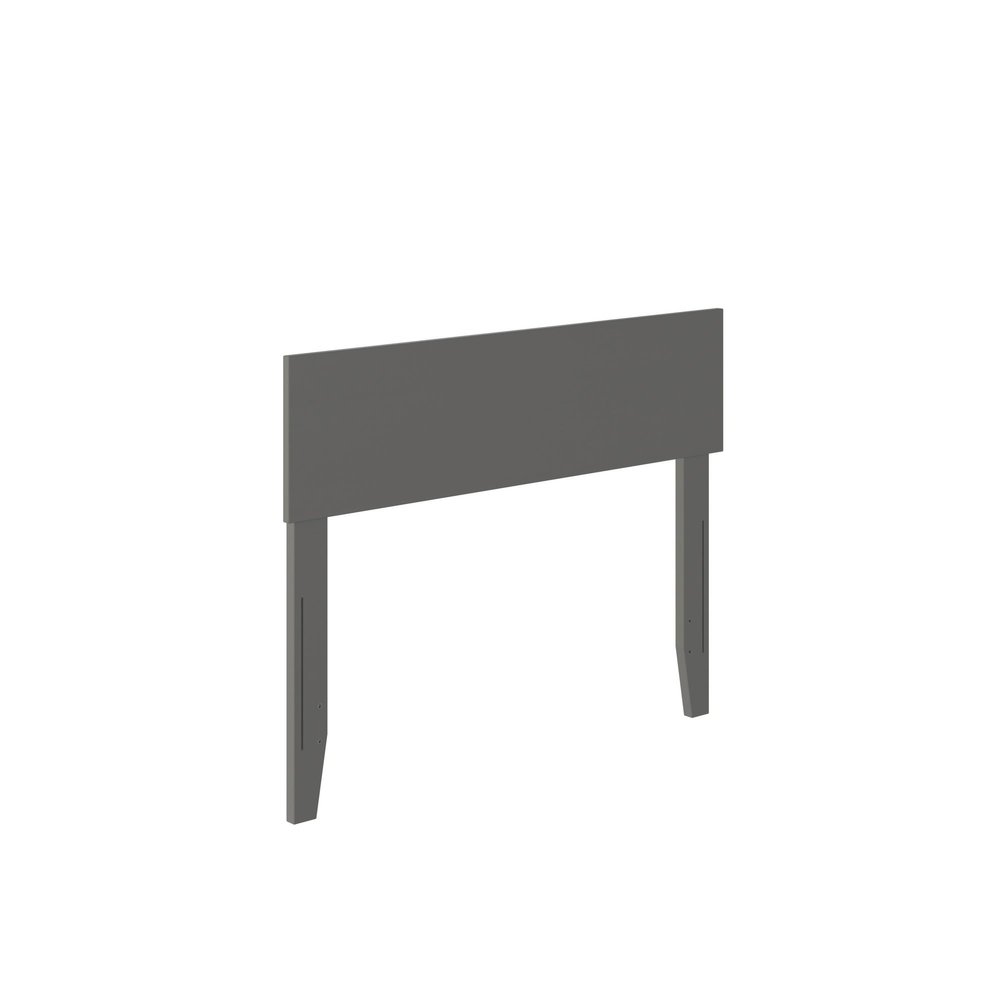 AFI, Orlando Twin Adjustable Modern Solid Wood Panel Headboard, Grey