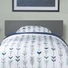 AFI, Orlando Twin Adjustable Modern Solid Wood Panel Headboard, Grey view 2