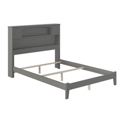 AFI Newport Full Size Bed with Charging Station in Grey