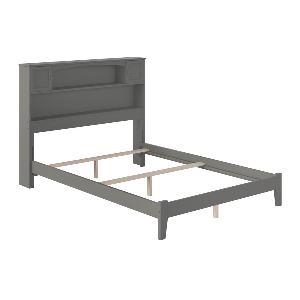 AFI Newport Full Size Bed with Charging Station in Grey