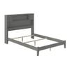 AFI Newport Full Size Bed with Charging Station in Grey view 1