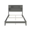 AFI Newport Full Size Bed with Charging Station in Grey view 3