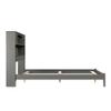 AFI Newport Full Size Bed with Charging Station in Grey view 4
