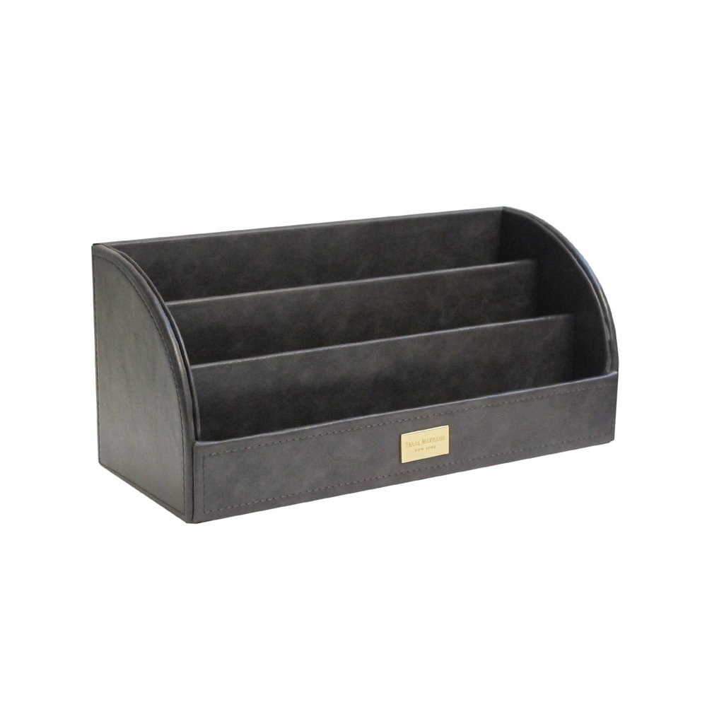 American Atelier Letters Office Desk Organizer, Gray