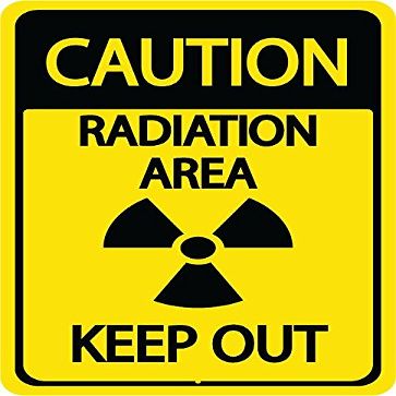 Graphical Warehouse Radiation Area/Keep Out Floor Sign-22
