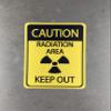 Graphical Warehouse Radiation Area/Keep Out Floor Sign-22 view 2