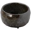 Yamashita Kogei 14029090 Black Iga Three Foot Delicacy (Small) 1.9 x 1.2 inches (4.8 x 3 cm) view 1