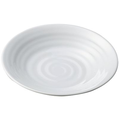 Yamashita Crafts 14048970 White Glaze 8.5 Plate, Diameter 10.0 x 1.8 inches (25.7 x 4.5 cm)