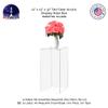 Display Cube Pedestal Tall One Piece Riser 12" x 12" x 32" Acrylic Clear Column No Lid Lucite Stand Flower Tower Weddings Special Events Staging Decor Plexiglass Display Box by Marketing Holders view 4