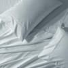 Abripedic 22 Inch Deep Pocket Solid Sea California King 300TC Sheet Set, Breathable Crispy Soft Percale Bed Sheets view 1