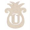 12" Pineapple Monogram Letter Unfinished Wood Initial U (Sizes 12"-30") view 1