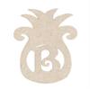 20" Pineapple Monogram Letter Unfinished Wood Initial B (Sizes 12"-30") view 1