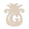 14" Pineapple Monogram Letter Unfinished Wood Initial G (Sizes 12"-30") view 1
