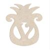 20" Pineapple Monogram Letter Unfinished Wood Initial V (Sizes 12"-30") view 1