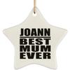 Designsify Christmas Tree Decoration, Joann Best Mum Ever, Star Ornament, Gifts for Birthday Anniversary Valentines Mom Mothers Fathers Day Party, to Men Women Him Her Friend Mom Dad Wife view 1