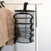 9 Inch 5 Level Micro Hanging Dry Net Indoor/Closet Drying Rack for Herbs, Plants, Organizer, Freshner - Black Mash Screen with Top-to-Bottom Zipper - Apartment Size with Zipped Storage Pouch view 2