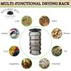 9 Inch 5 Level Micro Hanging Dry Net Indoor/Closet Drying Rack for Herbs, Plants, Organizer, Freshner - Black Mash Screen with Top-to-Bottom Zipper - Apartment Size with Zipped Storage Pouch view 4