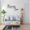Omega Products Corporation 1 Corinthians 15:51 - We Shall not All Sleep Vinyl Decal Sticker Quote - Small - Cream view 2