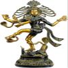 Exoticindia Lord Shiva as Nataraja Statue, Black/Gold view 1
