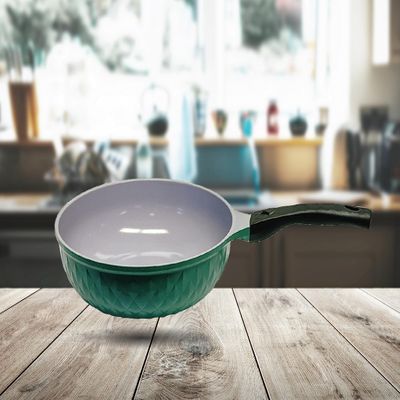 11" Non Stick Ceramic Frying Wok Pan Interior Exterior Cooking Pan,Made In Korea