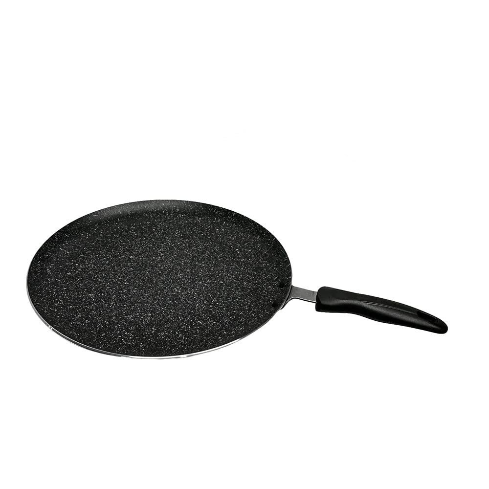 11" Non-Stick Aluminum Crepe Pan  Flat Round Griddle Skillet for Pancakes, Dosas, Tortillas & More