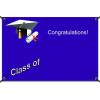 Graduation Banner - Purple (3ft x 2 ft) view 2