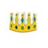 Pack of 6 Yellow and Green Father's Day Crown Kit Handheld and Wearable Accessories 9" view 2
