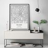 Orlando map poster print | Modern black and white wall art | Scandinavian home decor | Florida City prints artwork | Fine art posters 20x30 view 2