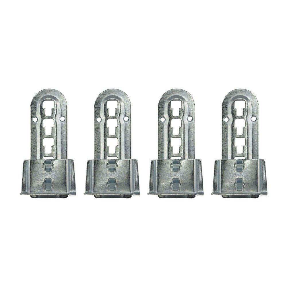 Secotec VAS204 Bed Connection Bed Fitting Mounted Height Adjustable for Middle Bar Latte Grid Iron Steel Galvanised Height: 140 mm, Pack of 4, 4