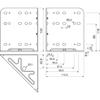 VASALAT Silver Grey Bed Angle Corner Connectors, Set of 4 Bed Connectors for Extremely Stable Bed Frame Fixing, Steel, Set of 4 view 4