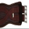 Horse Fare Products PVC Contoured English Girth with Double Elastic (Brown, 40") view 1