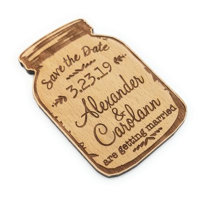 Wedding Save the Dates, mason jar save the dates, save the date magnets, set of 25 magnets