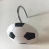 Doupoo Home Decorative Soccer Shower Curtain Hooks Set of 12 (Soccer) 11 view 3