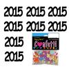 Confetti Year 2015 Black - Retail Pack #7610 QS0 view 3