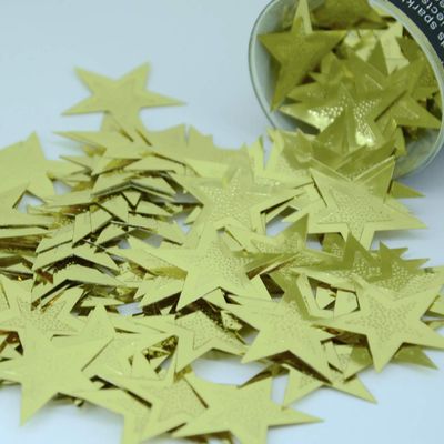 Confetti Star 1 1/4" Gold - Retail Pack #9529 QS0
