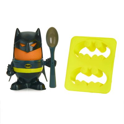 Batman Breakfast Set - Officially Licensed Egg Cup, Topper, Spoon, Toast Cutter, Novelty DC Comics Gift for Fans | Paladone