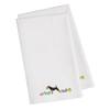 Caroline's Treasures CK1594WHTWE Airedale Terrier Easter White Embroidered Towel Set of 2 Decorative Bathroom Guest Hand Towel for Hand, Face, Tea, Dishcloth, 19 X 25, White view 1