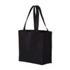 Q-Tees 12L Gussetted Shopping Bag One Size Black view 1