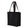 Q-Tees 12L Gussetted Shopping Bag One Size Black view 4