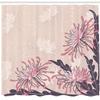 Ambesonne Art Nouveau Shower Curtain, Chrysanthemum Petals Romantic Old Fashioned Pastel Botany Petals, Cloth Fabric Bathroom Decor Set with Hooks, 69" W x 84" L, Eggplant Pale Pink Beige view 2