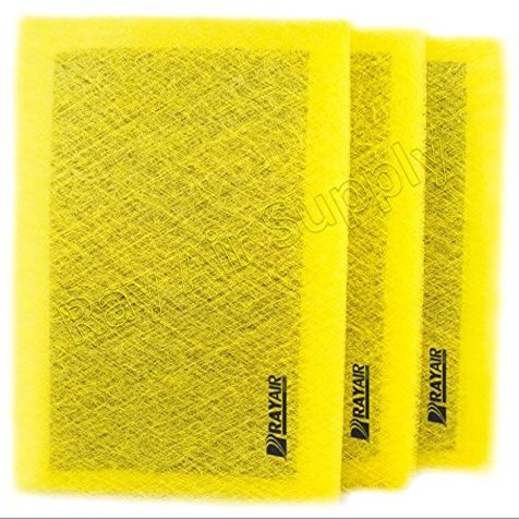 RAYAIR SUPPLY 20x20 Replacement Filter Pads Designed to Fit MicroPower Guard Air Filters 20x20 Refills (3 Pack)