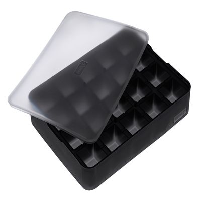 LURCH Germany ICE Former Cube - Silicone Tray for 20 Ice Cubes (1x1'')