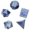 Crocon Sodalite 5Pcs Platonic Solids Crystal Geometry Set, Platonic Solids Sacred Geometric Stones for Meditation Reiki Balancing Healing Chakra Stone Cleansing Spiritual Good Luck (1520 mm) view 1